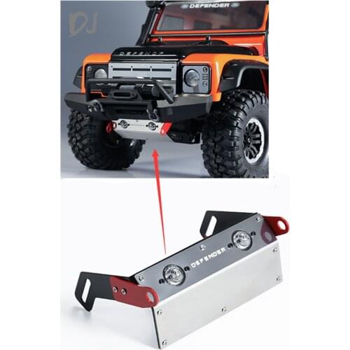 DC TRAXXAS TRX4 Metal Front Chassis Guard, Front Bumper Protection Defender RC Car Accessories Upgrade carro de control remoto