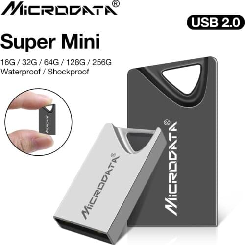New Microdata usb flash drive 128GB 64GB 32GB 16GB 8GB pen drive pendrive флешка waterproof silver u disk memoria cel usb stick