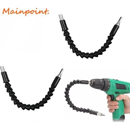 2Pcs Flexible Extention Screwdriver Drill Bit Holder with Magnetic Quick Connect Drill Holder Shaft Tip 1/4" Hex Shank 12" Tools