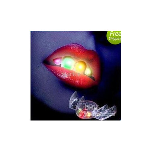 Hot sale!newest novelty! led flashing mouth,mouth light,party toy,Helloween funny toy,free shipping