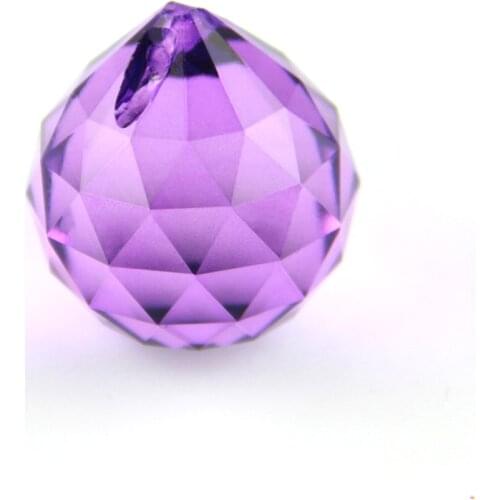 1pc Crystal Chandelier Ball 20mm Different Color Sun Catchers Glass Prism Pendant Parts For Lighting