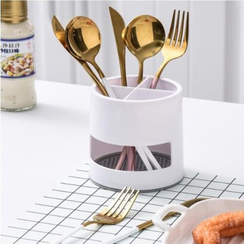Chopstick Holder Knife Fork Storage Basket Spoon Rack Chopstick Drain Storage Tableware Holder Stand Kitchen Utensils Save Space