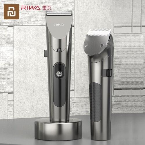 Xiaomi RIWA Electric Variable Speed Hair Clipper RE-6305 Strong Power Fine Steel Cutter Head With LED Screen Washable Low Noise