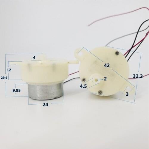 300 model mini gear motor deceleration 3v mute geared motor DC 5-12v electric machinery FOR DIY amateur