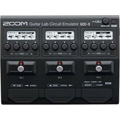 Zoom gce-3 guitar multi effect device, multi effect pedal, USB audio interface for guitar and Bass Guitar NEW