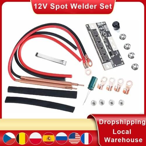 12V Spot Welder Set Portable Battery Spot Welding Storage Machine DIY PCB Circuit Board For 18650 26650 32650 Tools Part