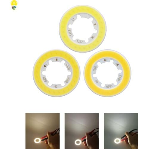 New 5w annular 43mm cob led Light Source for DIY bulb lamp flip chips cold nature warm White 5W COB LED cob module