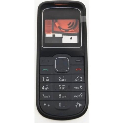 New For Nokia 1202 Full Housing Case Cover Front Frame With KeyBoard Display Glass+Middle Frame+Back Cover With Logo