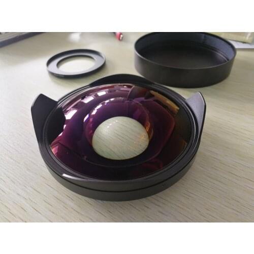 Video camera lens , fixed focus 0.3X fisheye camcorder lens , 72mm rear mount