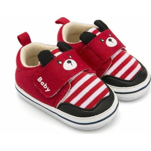 Baby boy shoes Cute cartoon bear rubber-soled non-slip toddler shoes