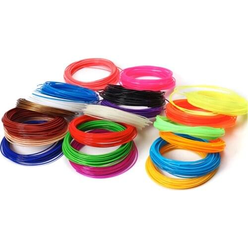 Plastic for 3D Pen 10 Meter PLA 1.75mm 3D Printer Filament Printing Materials Extruder Accessories Parts Transparent White Wood