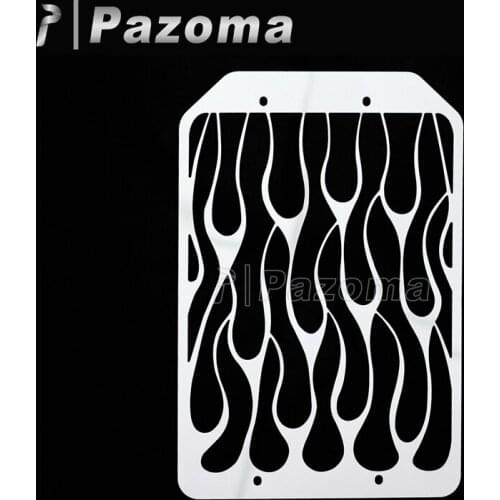 Stainless Flame Radiator Grille Cover Polished for Kawasaki Vulcan VN 1500/VN 1700