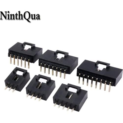 10pcs DuPont Shell Buckle MX2.54 Straight Needle Bend Needle 2P 3P 4P 5P 6P 7P 8P 9P 10P Welding Plate Seat