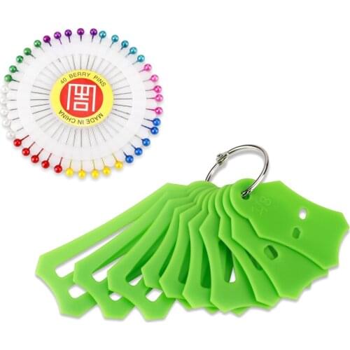 Sasher Patchwork Tool Fabric Braided Strips DIY Neckline Green 1 Set ABS Handmade Webbing Cloth Edging Device