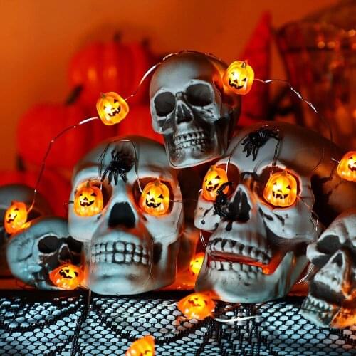 8 Modes 3M 30Leds Halloween Pumpkin LED String Light Home Party Garden Holiday 3D Acorn String Light Halloween Decoration Lights