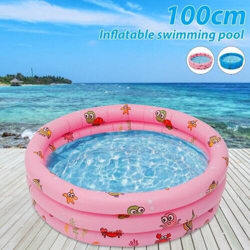 Thickening Inflatable Swimming Pool Family Summer Outdoor Backyard Water Play Pool Bathtub for 1-3 Kids Children