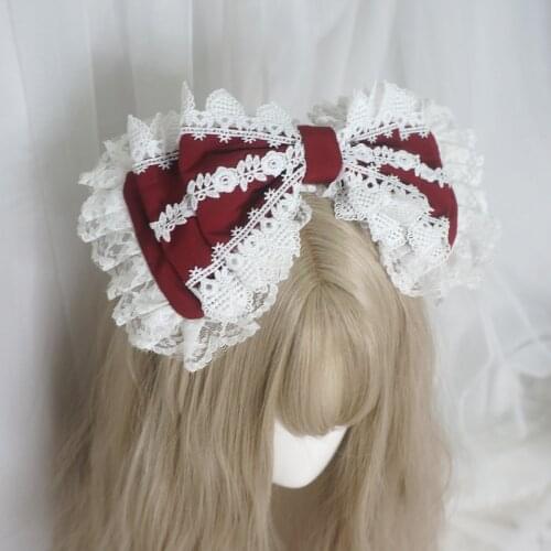 Japanese Lolita Headdress Bow Headband Hairpin Berlin Girls Margree Shaper Hair Accessories