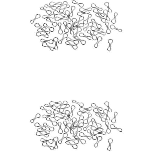 100pcs Solid Sinker Eyes Molds Fishing Swivel Sinker Wire Eye