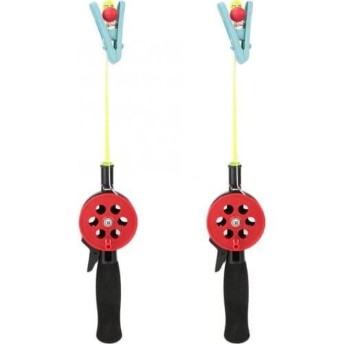 2Pcs Outdoor Mini Portable Children Kid Ice Fishing Rod with Clip for Shrimp Crab For Fishing Accessories