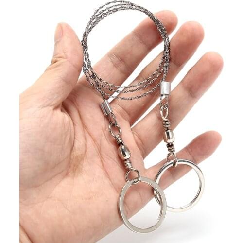 2Pcs/lot Survival Gear Tools Stainless Steel Wire Saw Outdoor Practical Emergency High Quality
