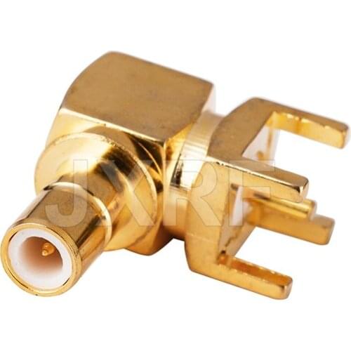 5 pcs RF SMB adapter with SMB male PCB mounted right angle connector SMB-KWE fast ship