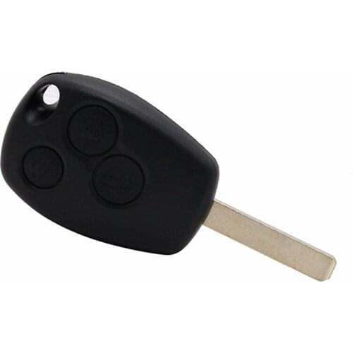 HAUSNN 3 Button Remote Key Fob Shell with Uncut VA2 Blade For Renault Scenic Clio Modus Laguna Megane Keys Cover Case