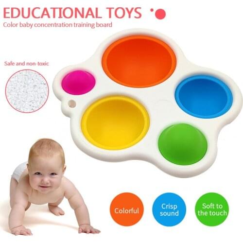 Baby Early Education Rattles Toys Soft Silicone Infant Early Education Intelligence Development And Intensive Training Toys