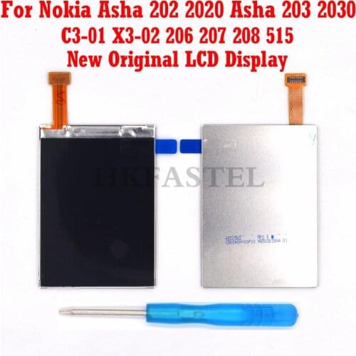 New original Mobile Phone LCD Display screen digitizer For Nokia Asha 2060 206 C3-01 X3-02 Asha 202 2020 Asha 203 2030 515