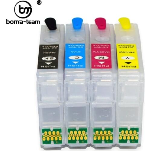 Europe T502 502XL T02W1-T02W4 Refillable Ink Cartridge For Epson XP-5100 XP-5105 WF-2860 WF-2865 XP5100 5105 2860 2865 Printers
