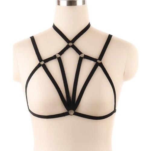 Fashion Sexy Womens Lingerie Hollow Cage Harness Bra Tops Bralette Bustier Body Lingerie Belt Bra, 14 Styles