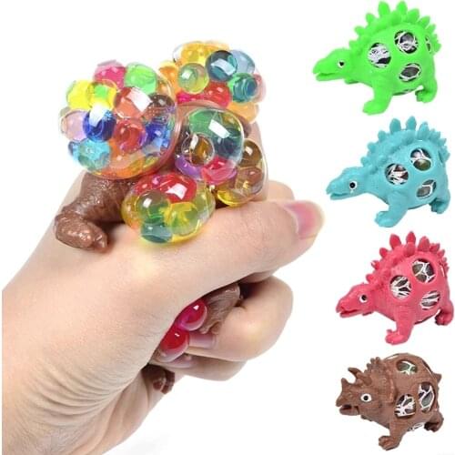 Novelty Dinosaur Squishy Mesh Ball Grape Squeeze Relief Autism Toys Kids&Adult Anti-Stress Toys Stress Reliever Toys Adult Toy