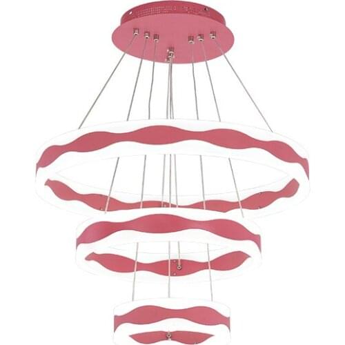 Simple modern led living room pendant lights ring restaurant light creative personality Nordic lighting lamp bedroom lamps
