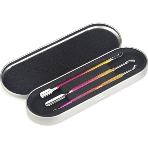 Personal Care Cuticle Pusher Spoon Nail Cleaner Professional Grade Stainless Steel Cuticle Remover and Cutter Durable