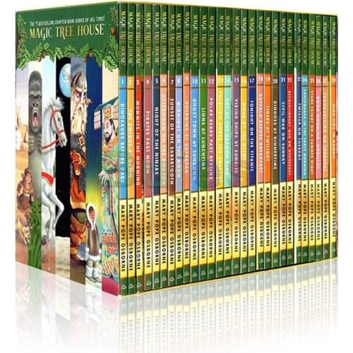 Magic Tree House 1-31 English Reading Books Childrens English Chapter Bridge Book,English Picture Story Books,bed Time Book