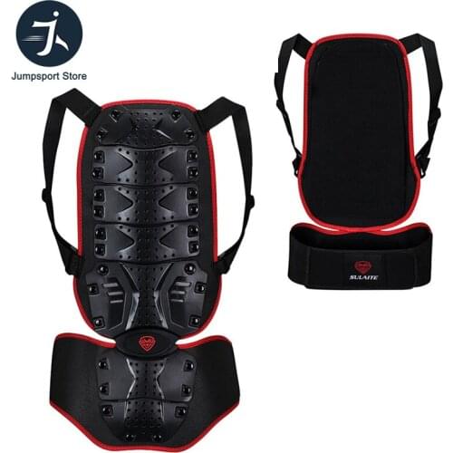SULAITE Motorcycle Cycling Back Protector Back Pads Skiing Body Spine Skating Outdoor Sports Back Protective Jackets