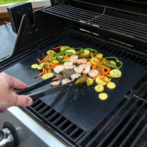 1/2/3pcs Non-stick BBQ Grill Mat Baking Mat Cooking Grilling Sheet Heat Resistance Easily Cleaned Kitchen Tools 40*33cm