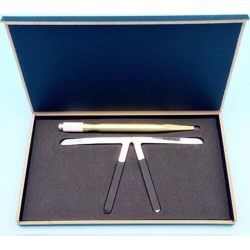 Three-point Positioning Balance Ruler Eyebrow Ruler Measuring Eyebrow Brow Shape Mold Tattoo Supplies Tools Useful Tools