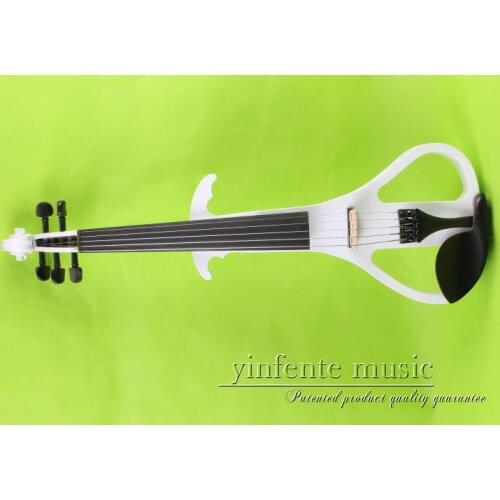 5 string white 4/4 Electric Violin Silent Pickup Fine tone Solid wood3# the item is the color can choose color