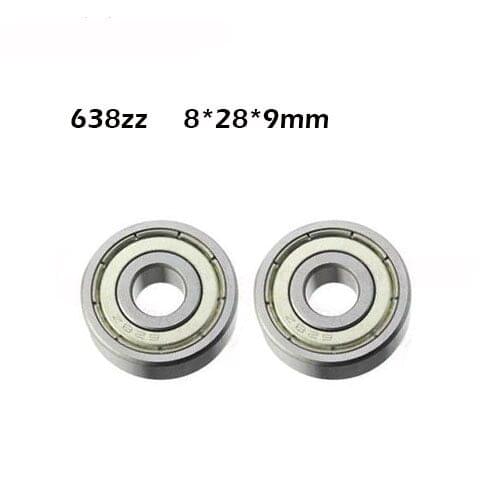 Free shipping 4pcs/lot Factory direct sale 638 638ZZ 638Z 8*28*9 mm High quality deep groove ball bearing 8x28x9mm