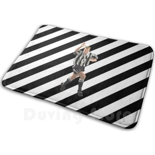 Shearer Scores! ( Stripe It Lucky ) Mat Rug Carpet Anti-Slip Floor Mats Bedroom Football Nufc Newcastle Magpies Shearer Goal