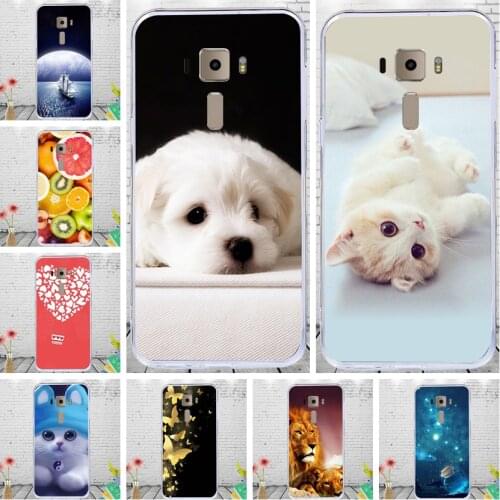 CALROVTE Printed TPU Cover For Asus Zenfone 3 Laser ZC551KL ZC ZC551 551 551KL KL Cute Cartoon Animal Soft Silicone Phone Case