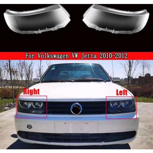 Car Front Headlight Cover Glass Lampshade For Volkswagen VW Jetta 2010 2011 2012 Auto Glass Lens Shell Bright Lamp Shade Caps