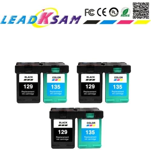 Compatible for HP 129 135 Photosmart C4140 C4150 C4170 C4173 C4175 C4180 C4183 C4188 C4190 ink cartridge for HP129 hp135
