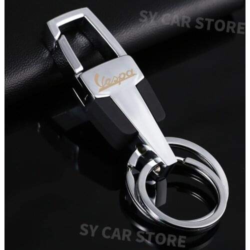 For Piaggio Vespa Sprint Primavera GTV GTS 50 125 150 250 300 300ie Motorcycle Keychain Alloy Keyring Key Accessories