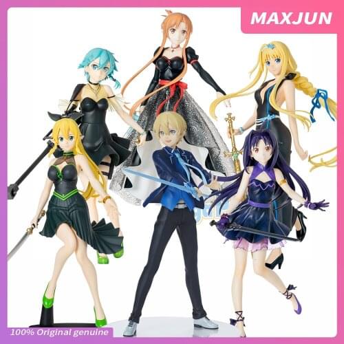 MAXJUN Anime Sword Art Online Figures SEGA Yuuki Asuna Alice PVC Model toys Sword Art Online SAO Sexy dress Action figure doll