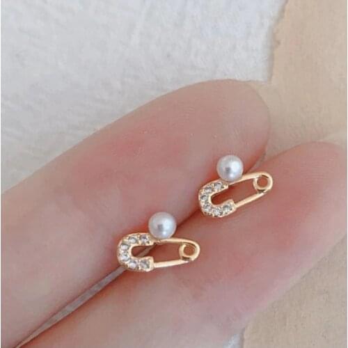 New 925 Silver Stud Earrings Moutings Findings Settings Jewelry Parts Fittings for Pearls Coral Jade Agate Beads Stones