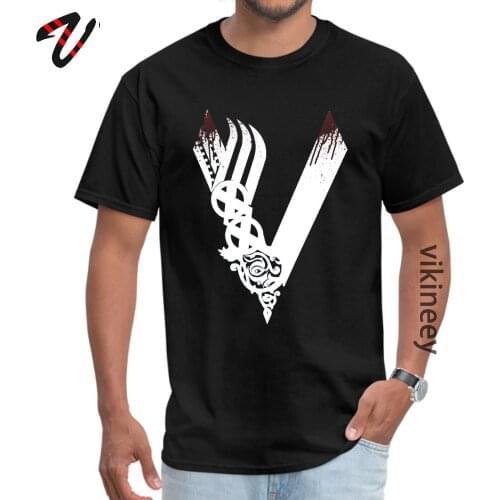 Vikings Leon Hip hop Tops Shirts Discount Short Lazy Mens Tshirts Casual Mother Day Clothing Shirt Round Collar