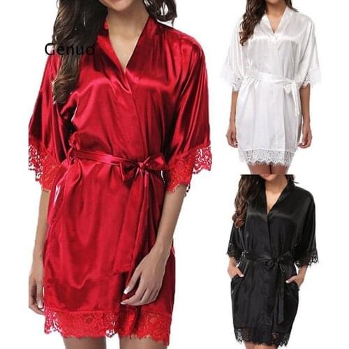 Женские короткие халаты Genuo China At AliExpress