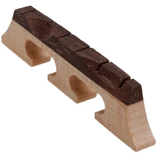 Piece Of Maple And Rosewood Bridge For 6 String Banjo Parts 21/32 Inch