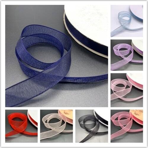 5 yards/Lot 16mm Satin Edge Ribbon Organza Ribbon For Bow Wedding Christmas Decoration Handmade DIY Wrapping Crafts